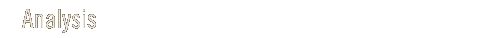 Analysis Index