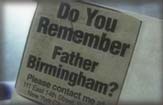 ad asking whether people remember father birmingham