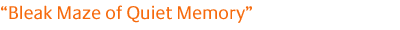Bleak Maze of Quiet Memory