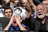 Fans, Protesters, and Basijis at Hejazi's Funeral 