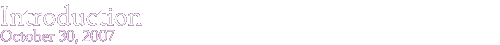 Introduction